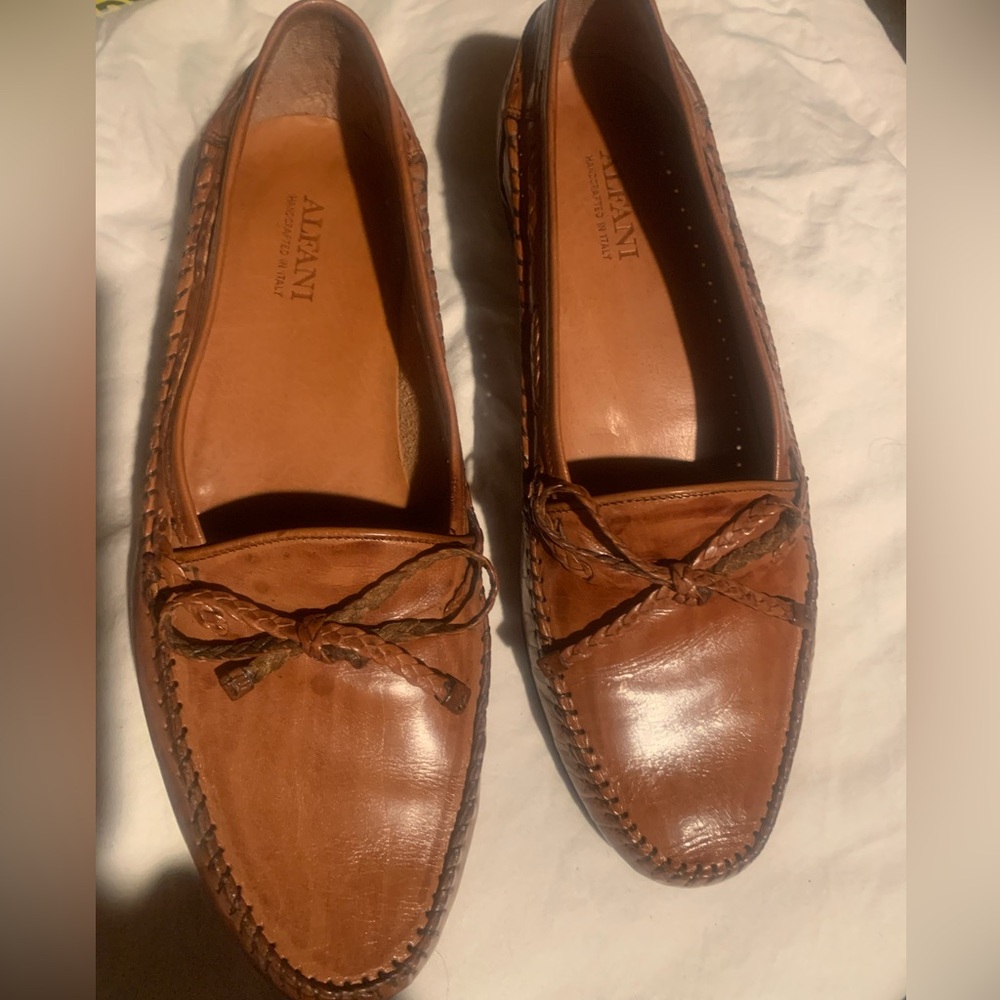 Alfani Tan Leather Loafers